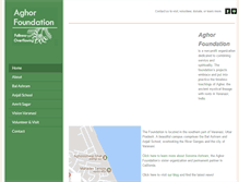 Tablet Screenshot of aghorfoundation.org